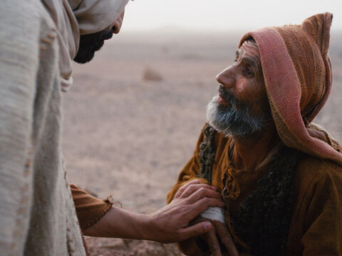 Jesus and the leper